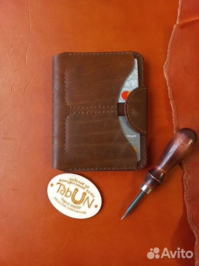 Портмоне мужской натуральная кожа ручная работа