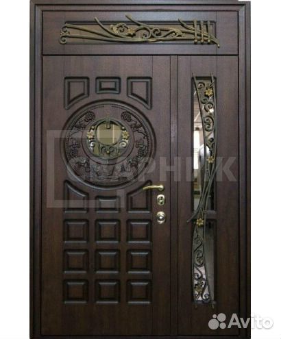 Входная дверь с и элементами ковки на заказ