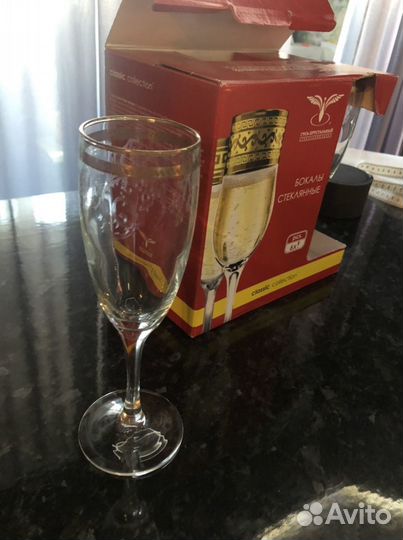 Фужеры новые в упаковке