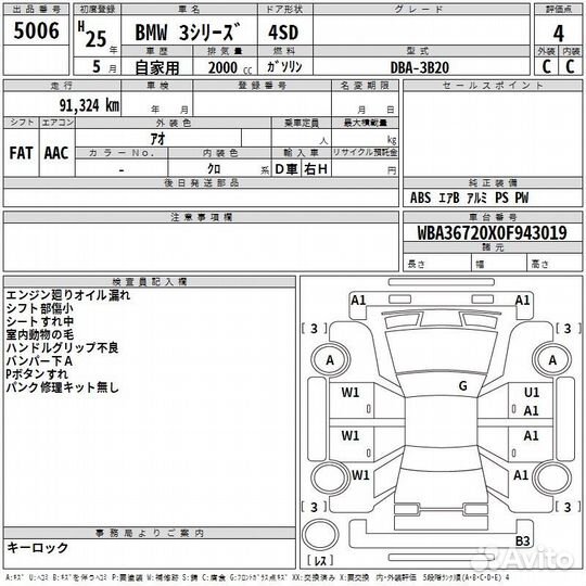 Двигатель Bmw 3 F31 N20B20B 2013