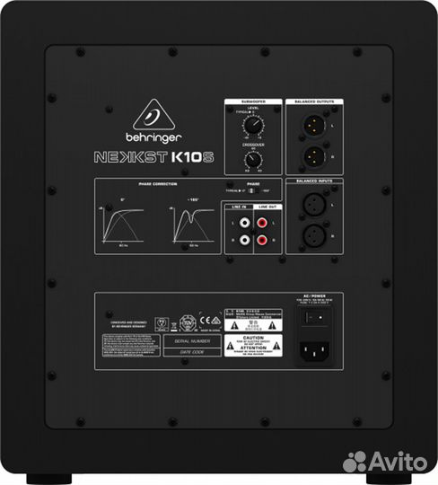 Сабвуфер Behringer K10S