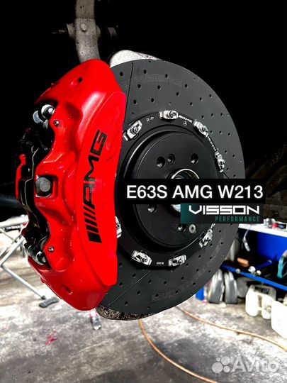 Передние тормозные диски mercedes E63s AMG W213
