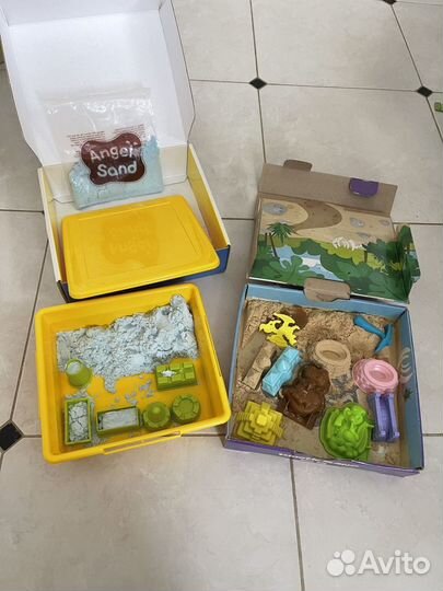Кинетический песок с песочницей