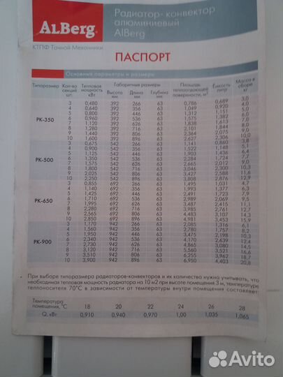 Алюминиевый радиатор alberg рк-500