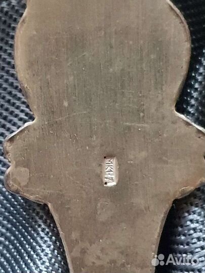 Редкие ложки СССР серебрение эмаль винтаж