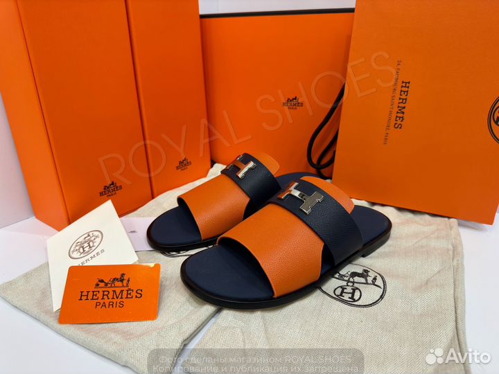 Шлепанцы мужские Hermes