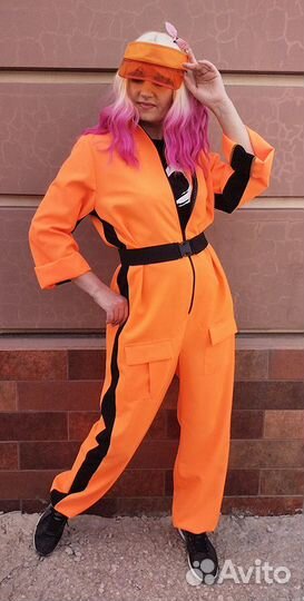 Костюм для аниматора неоновый, на химическое шоу