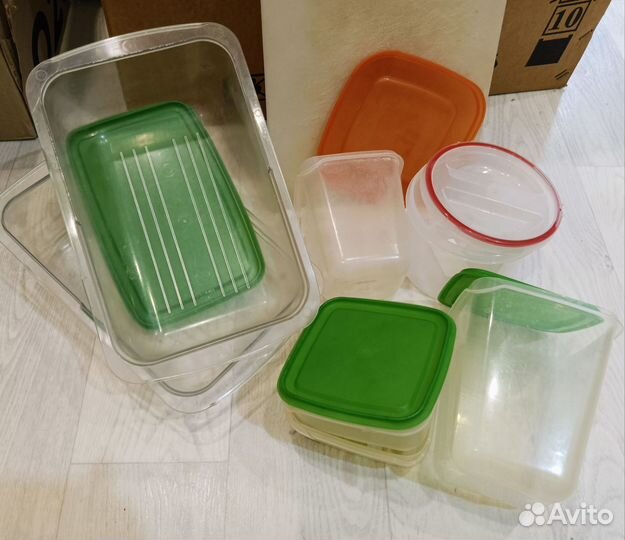 Контейнер пластиковые(лотки), доска разделочная