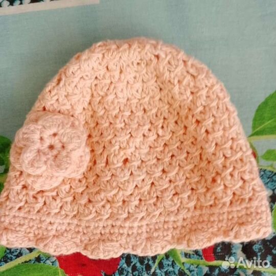 Шапочка вязаная 52 54 новая