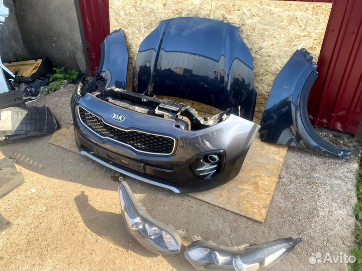 Ноускат Kia Sportage 4 перед часть в сборе