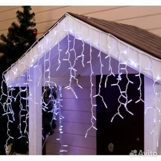 Гирлянда бахрома уличная тонкий каучук