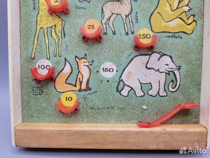 Настольная игра СССР Бильярд Рыбы Животные