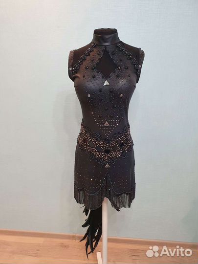 Платье для бальных танцев ю2 латина, молодёжь