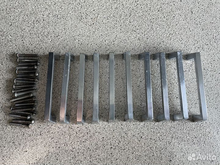 Мебельные ручки скобы металлические СССР 10 шт