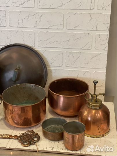 Винтаж. Медь Кухонная утварь Швеция