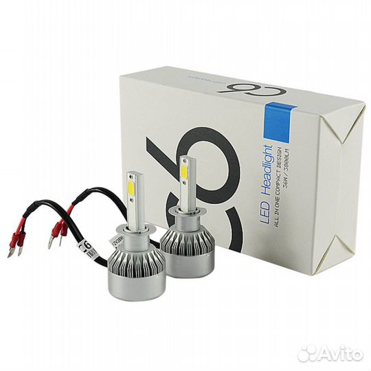 Автолампы LED C6 (H3), в наличии