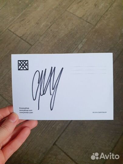 Открытка с автографом Oxxximiron, Оксимирон