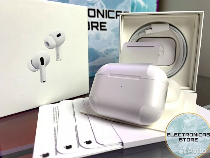 Наушники Apple Airpods Pro 2 Lux v.7 Чехол в Под