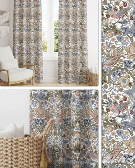 Готовые шторы Блэкаут Бархат Канвас Доставка по РФ