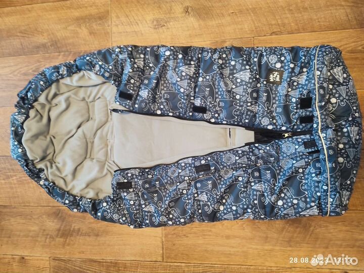 Зимний конверт в коляску или санки