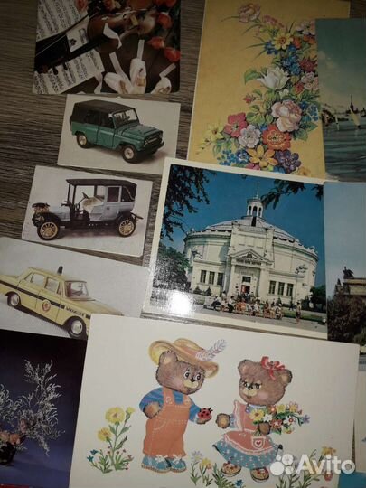 Открытки и календари времен СССР
