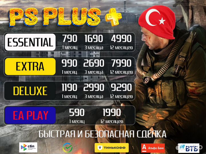 Подписка PS plus Санкт-Петербург