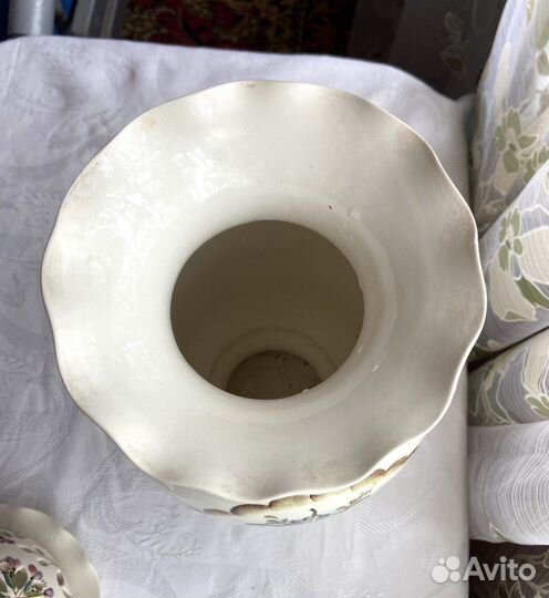 Ваза большая Семикаракорский фаянс винтаж СССР