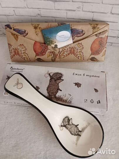 Ложка подставочная, новая, серия Ежик в тумане