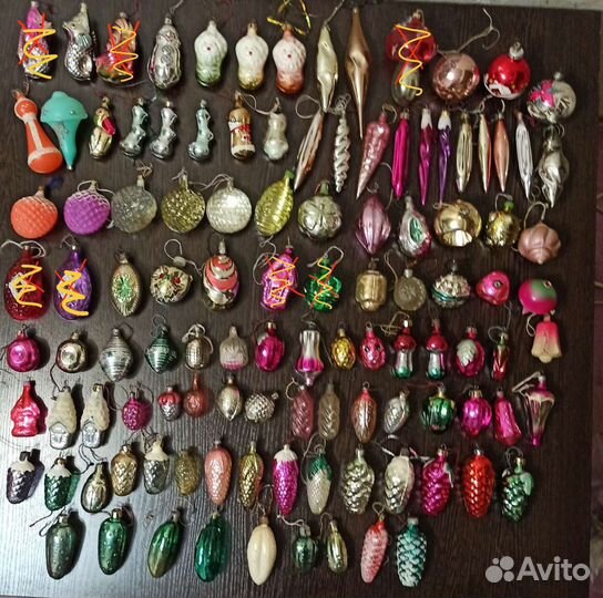 Игрушки стекло,ссср, новогодние