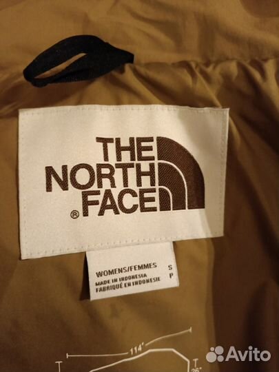 The north face пуховик женский