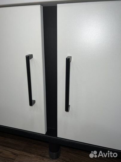 Ручка скоба мебельная FS-184 128мм черная