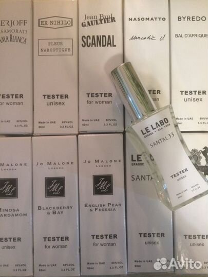 Оригинальные тестеры ОАЭ 60 мл