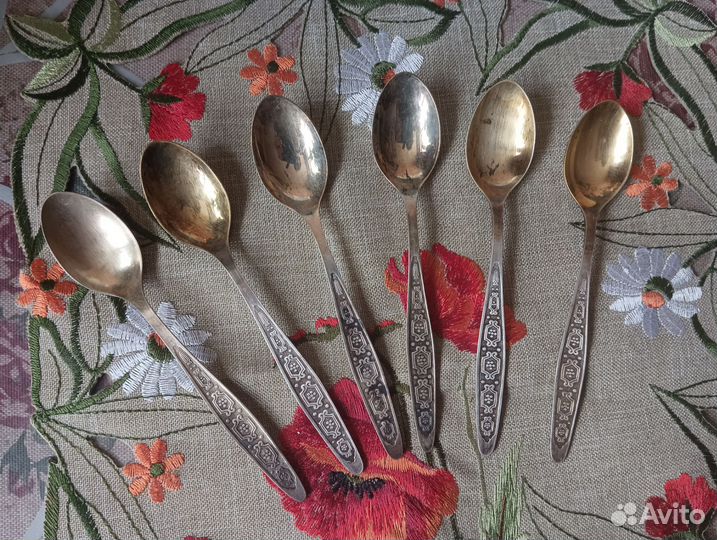 Ложки чайные мельхиоровые СССР