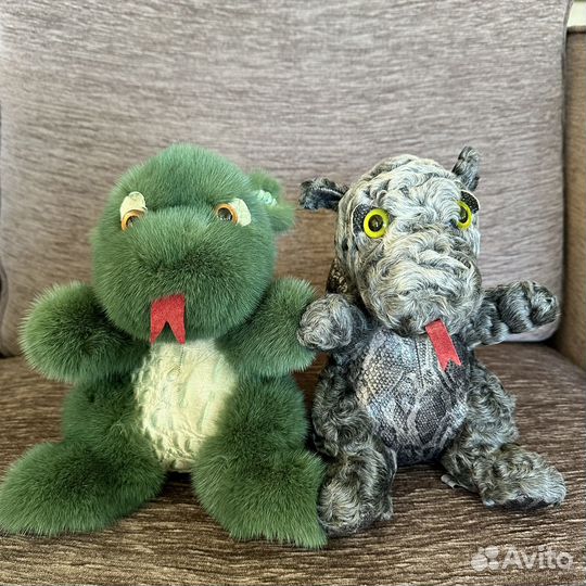 Дракон из натурального меха