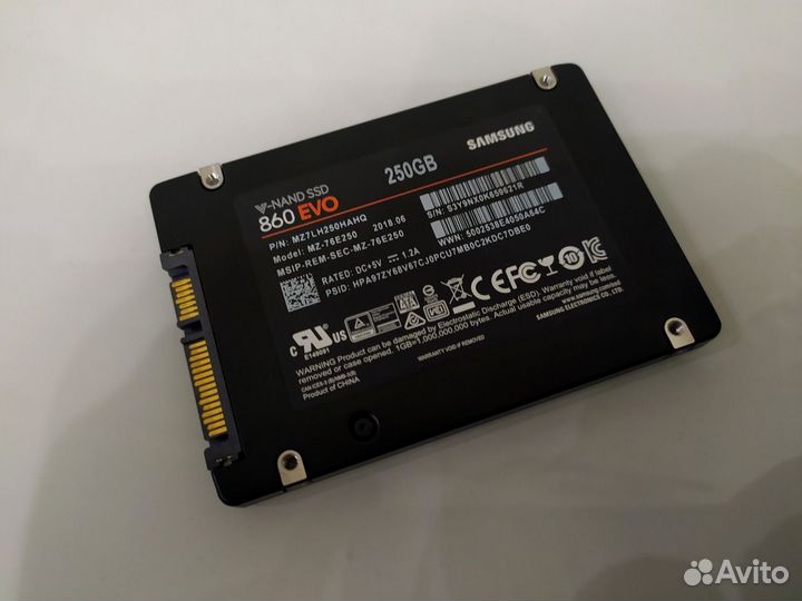 SSD 250GB Samsung 860 EVO