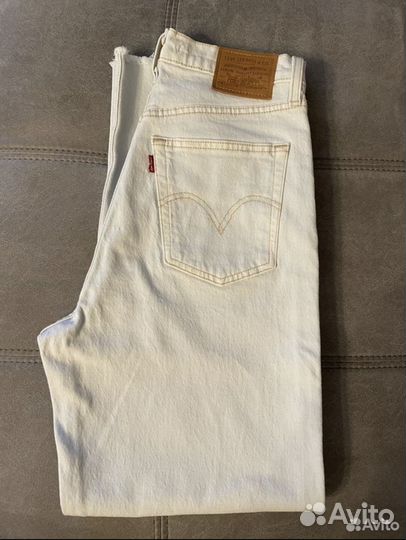 Джинсы levis ribcage straight женские