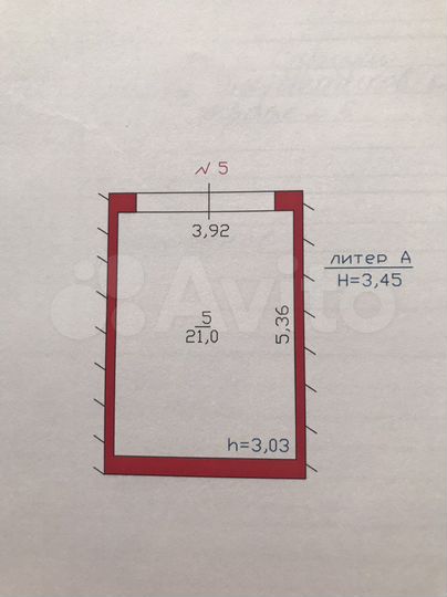 Гараж, 21 м²