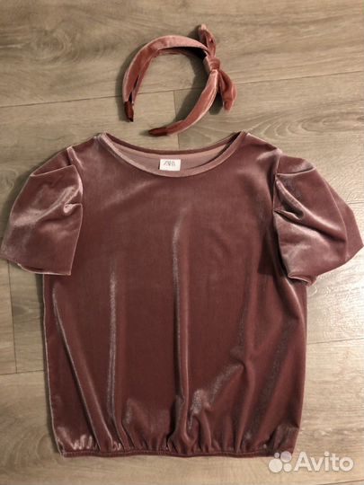 Блузка и ободок zara