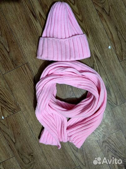 Комплект шапка и шарф осень-весна