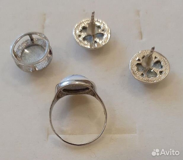 Серебряный комплект Финифть