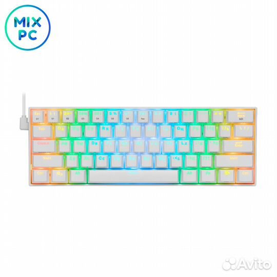 Клавиатура redragon Draconic RU White