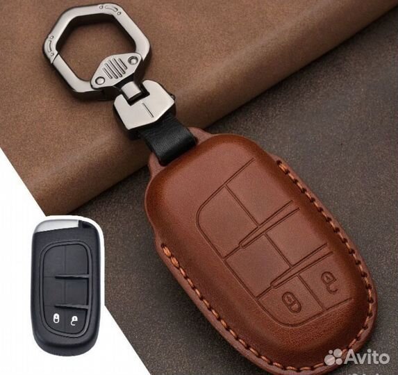 Кожаный чехол для автоключа jeep A2