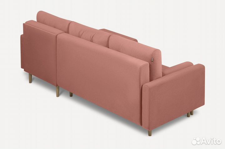 Диван classic угловой Pink
