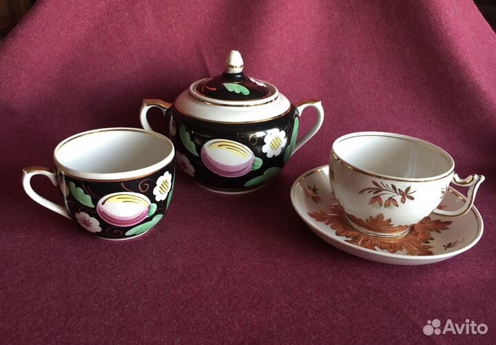 Чайная пара, предметы сервиза, Дулево Вербилки