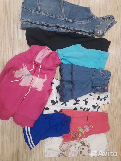 Одежда на девочку 4-6 лет пакетом