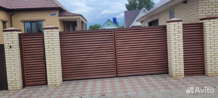 Откатные ворота калитка