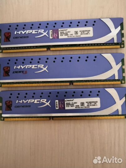 Память DDR3 6GB 1600 MHz Corsair