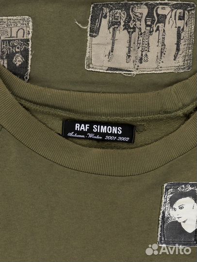 Raf Simons AW01 Riot Patched Sweater