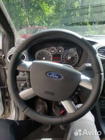 Руль Ford Focus 2 под круиз - контроль перетянутый