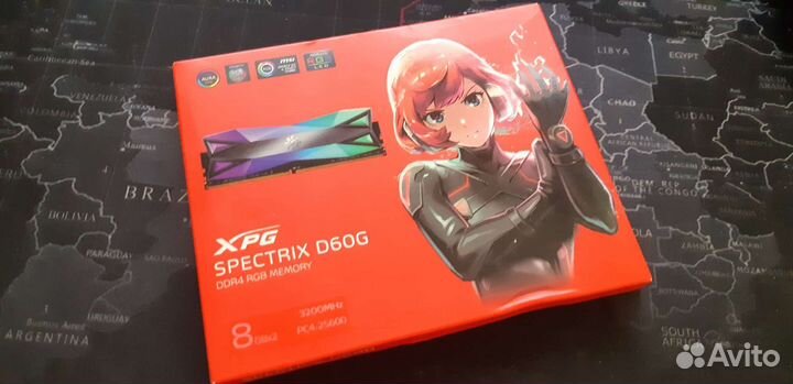 DDR4 8gb x2 3200mhz XPG D60G cl 16